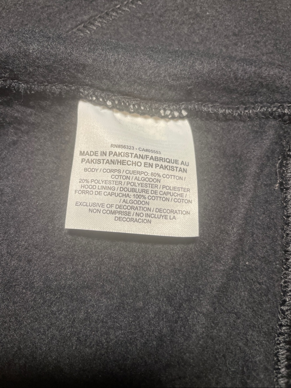Nike Men’s Charcoal Gray Pullover Hoodie with White Logo - Picture 11 of 11